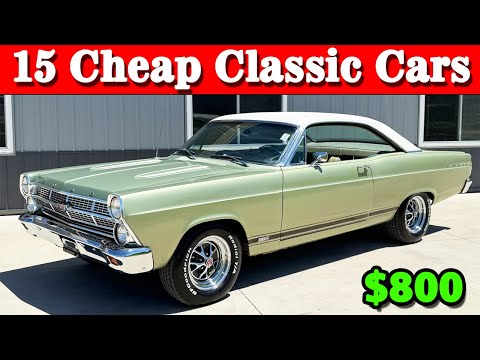 15 BEST CHEAP CLASSIC CAR FINDS Available for Sale CHEAP ππ₯