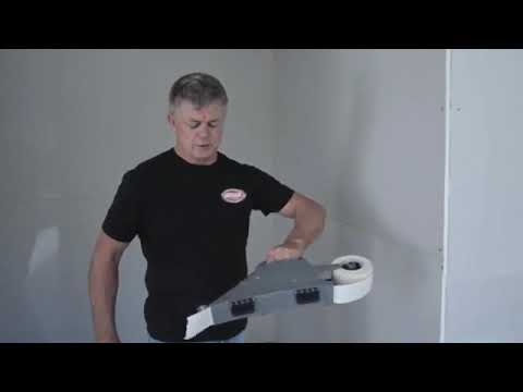 Wallboard Plastic Taping Tool demonstration