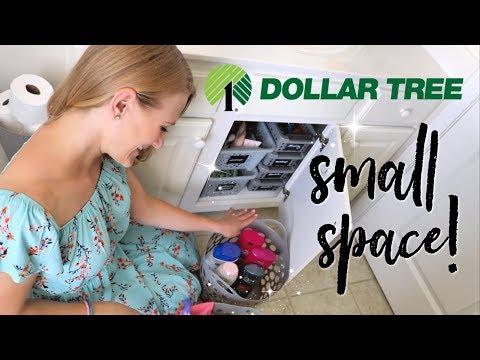 SMALL BATHROOM ORGANIZATION π 100% DOLLAR TREE!