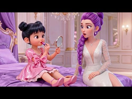 😱 OMG!💄Baby Zoey Doing Her First Makeup Like Her Mom Rumi | KPOP Demon Hunters