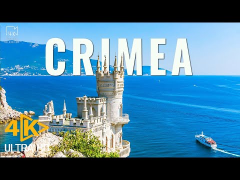 FLYING OVER CRIMEA (4K UHD) - Amazing natural beauty of Crimea peninsula with relaxing music