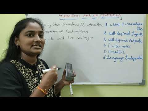 Algorithm||How To Write Algorithm||Features Of Alg Both in Telugu And English||Telugu Scit Tutorial