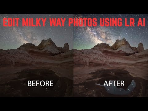 Editing Milky Way Photos using Lightrooms AI tools| Night Landscape Photography editing Made Easy