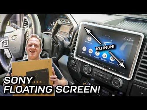 Ultra Adjustable and HUGE! Sonyβs 10.1β Floating Screen Head Unit - XAV-AX8500