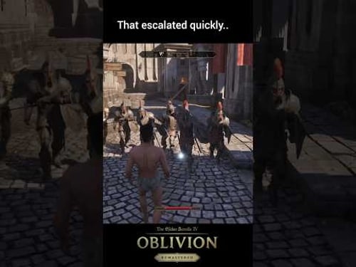 Imperial city fun #shorts #oblivionremastered #oblivion #gaming