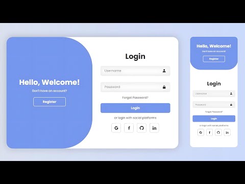 Login + Register Form with Animation | HTML CSS