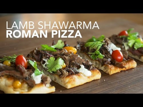 Crispy Lamb Shawarma Pizza