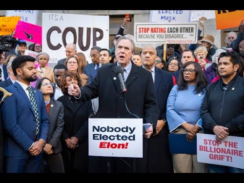 Merkley, Members of Congress SLAM Elon Musk’s Illegal Takeover