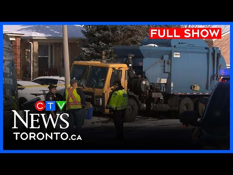Garbage truck driver dead after ran over by truck | CTV News Toronto at Noon for Dec. 2, 2025