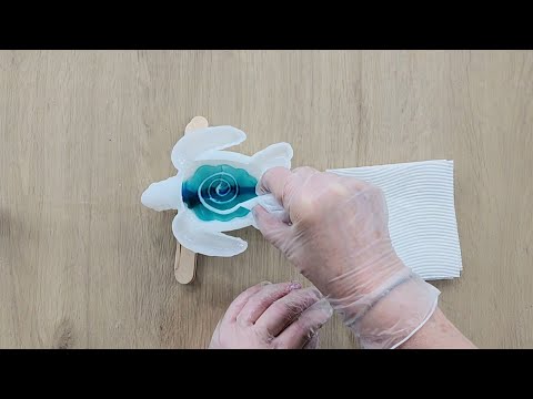 #2145 Don't Miss This!! Incredible Resin 3D Bloom In A Turtle