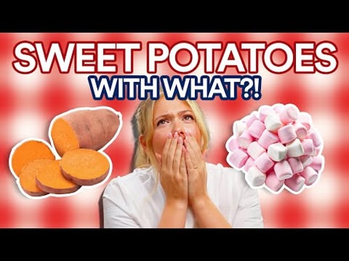 Marshmallows On Sweet Potatoes? Poppy Tries It!