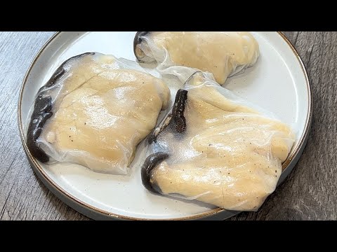 Just wrap the King Oyster Mushroom with rice paper, it’s as tasty as fried chicken. #Vegan#Katsu