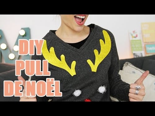 Créez et offrez un pull personnalisé pour Noel : DIY avec youMAKEfashion