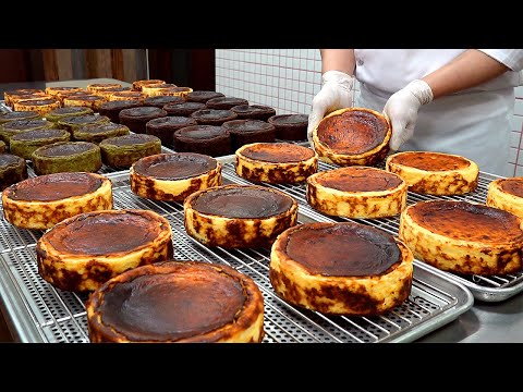 ์น์ฆ์ผ์ดํฌ Full of Cream Cheese! Spanish Basque Cheesecake Making - Korean Bakery