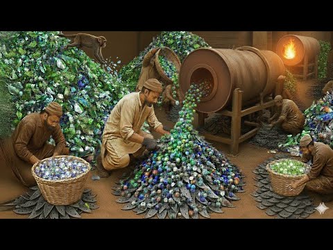 Most viewed incredible Metal recycling and marble balls are manufactured process with completely