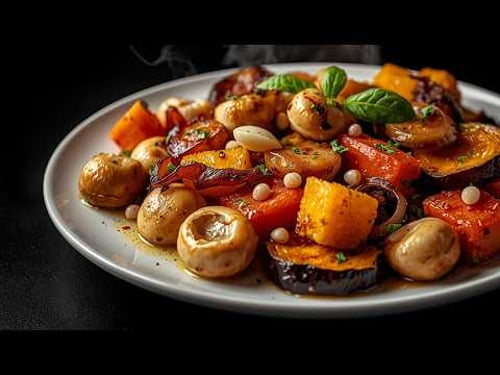 Pilze mit Knoblauch und Auberginen – leckerer als Fleisch! Das beste Rezept für gebratene Pilze.