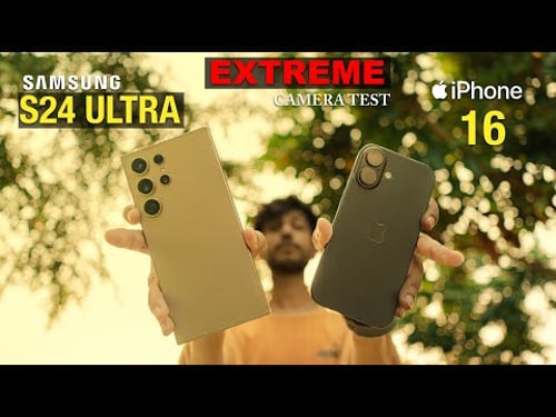 iPhone 16 VS Samsung S24 ULTRA CAMERA COMPARISON | EXTREME CAMERA TEST | CINEMATIC RESULTS