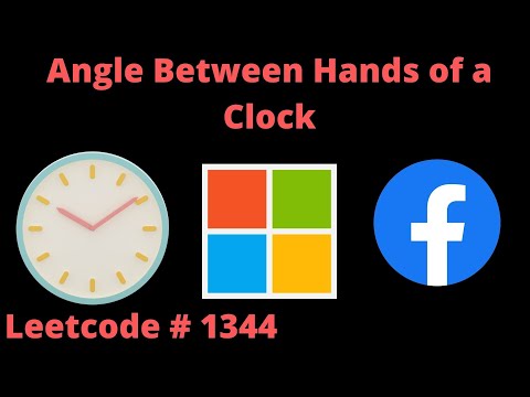 ANGLE BETWEEN HANDS OF A CLOCK | LEETCODE 1344 | PYTHON SOLUTION