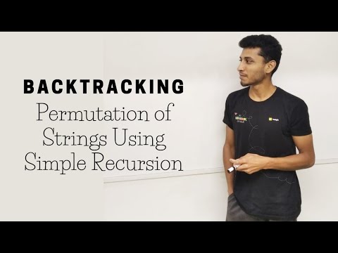 6 Permutation of Strings | Simple Recursion