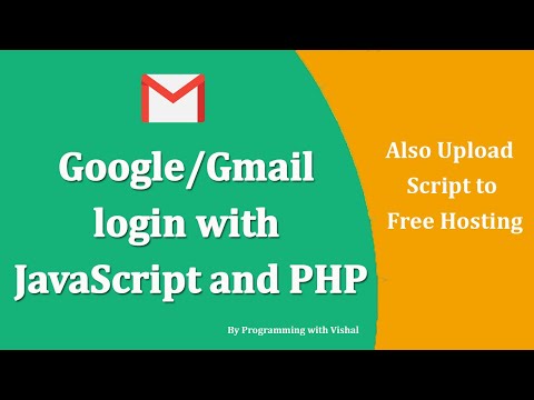 Google/Gmail login with JavaScript and PHP