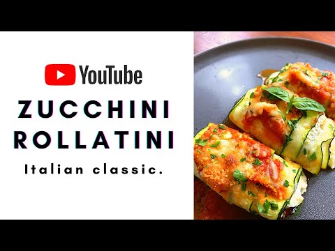 zucchini roll ups recipe-Italian Classic.