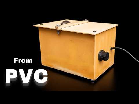 I Built a Mini Table Saw Using Only PVC