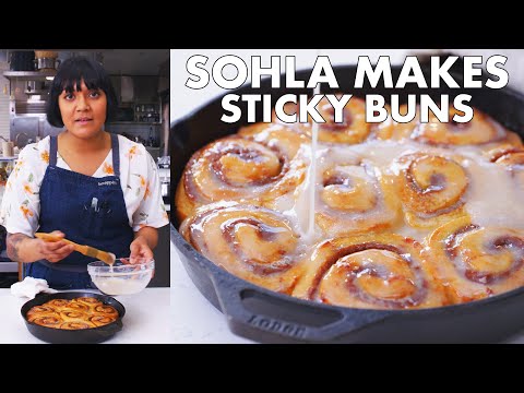 Sohla Makes Cinnamon-Date Sticky Buns | From the Test Kitchen | Bon Appétit