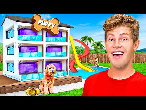 I BUILT A $100,000 DREAM DOG HOUSE!!