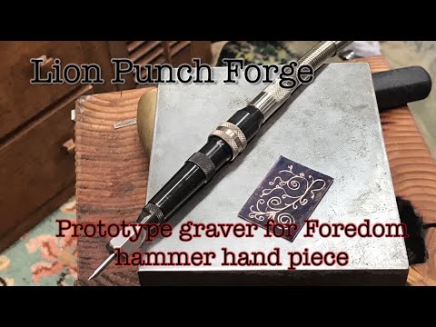 Foredom H.15 hammer hand piece prototype engraving attachment for the flex shaft! Pepetools now