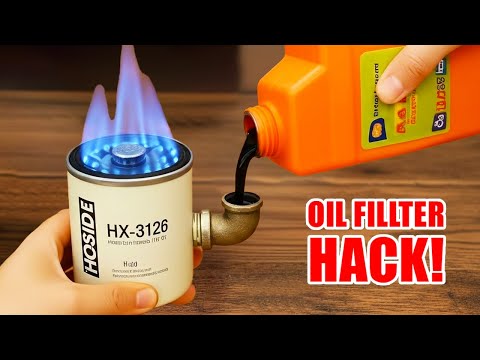 No Power, No Gas! DIY 3-in-1 Waste Oil Heater from Oil Filter – Hidden Free Energy for Winter 2025🔥