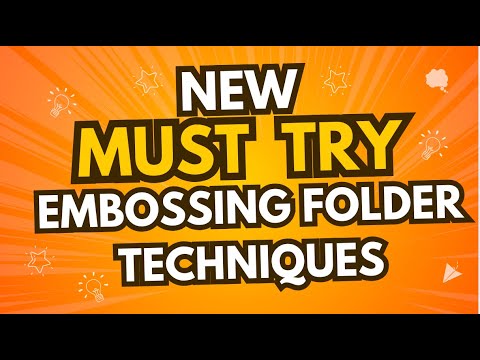 Seriously! Another Magic Technique for Embossing Folders!