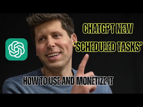 Scheduled Tasks! ChatGPT's New Feature (How to Use and Monetize it)