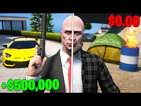 Rags to Riches as Hitman in GTA 5 RP! ( $500K Edition )