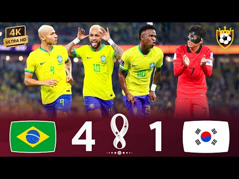 Brazil destroys Korea with an exceptional artistic display🤹♂️🤯🌟❯ Brazil (4-1) South Korea ● 4K 🎬