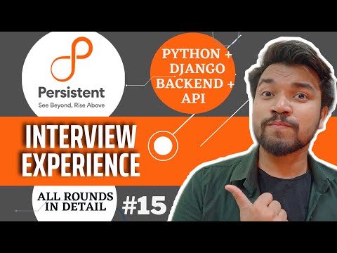 Persistent Systems Interview Experience | Python/Django Developer Interview Questions | Backend| SDE