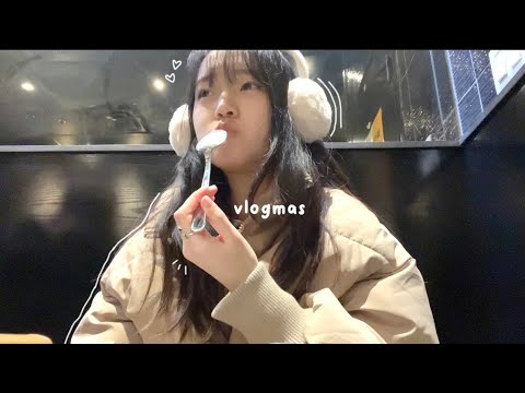 uni life vlog: winter break, ice skating, cozy holiday baking & more
