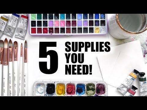 Watercolor Supplies: What You ACTUALLY Need