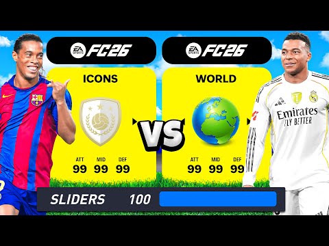 ICON vs. WORLD... with ALL Sliders at 100!