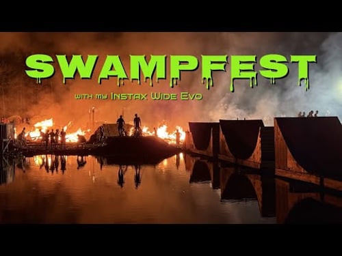 SWAMPFEST 2025 Instant Film BMX Photography | Event Coverage and Instax WIDE Evo Camera Review