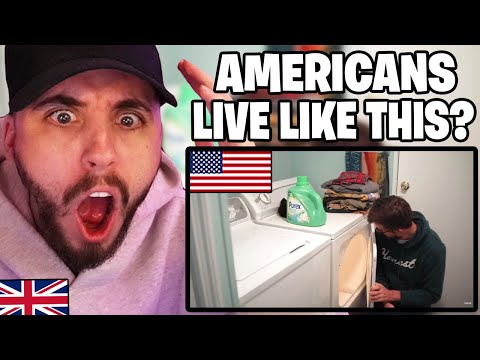 Brit Reacts to What shocks Europeans about American homes!