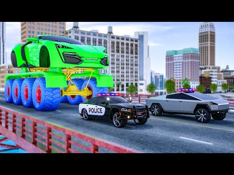 Monster Truck Jax Catches Police Cars | Wheel City Heroes (WCH) Police Truck Cartoon