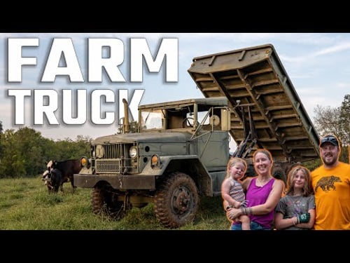 Our new farm truck is MASSIVE and has a secret...