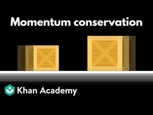 Conservation of linear momentum | AP Physics | Khan Academy
