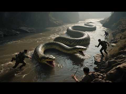 Jungle Showdown: Team vs. Giant Python!