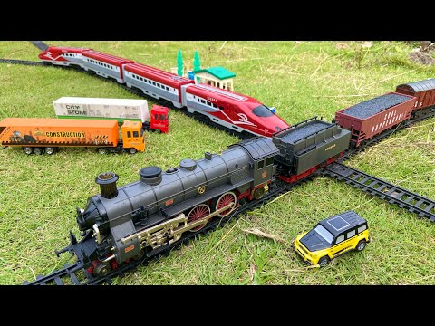 Vintage Steam Train And Asian High Speed Train Asembling And Testing - ASMR FENFA TRAINS