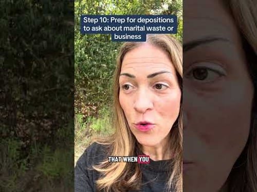 Divorce Step 10: How to Prepare for Deposions (When Mediation Fails) #shorts