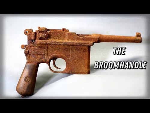 Restoring a 1920’s Mauser C96 A.K.A. (The Broomhandle) (With test Firing!) #restoration #mauser