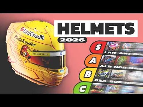My 2026 Formula 1 Driver Helmet Rankings.