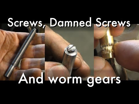 Cutting threads and worm gears on a lathe