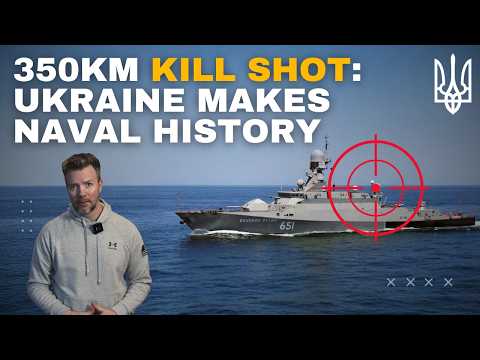 Ukraine's Drone Hits Russian Warship From 350 KM Away!